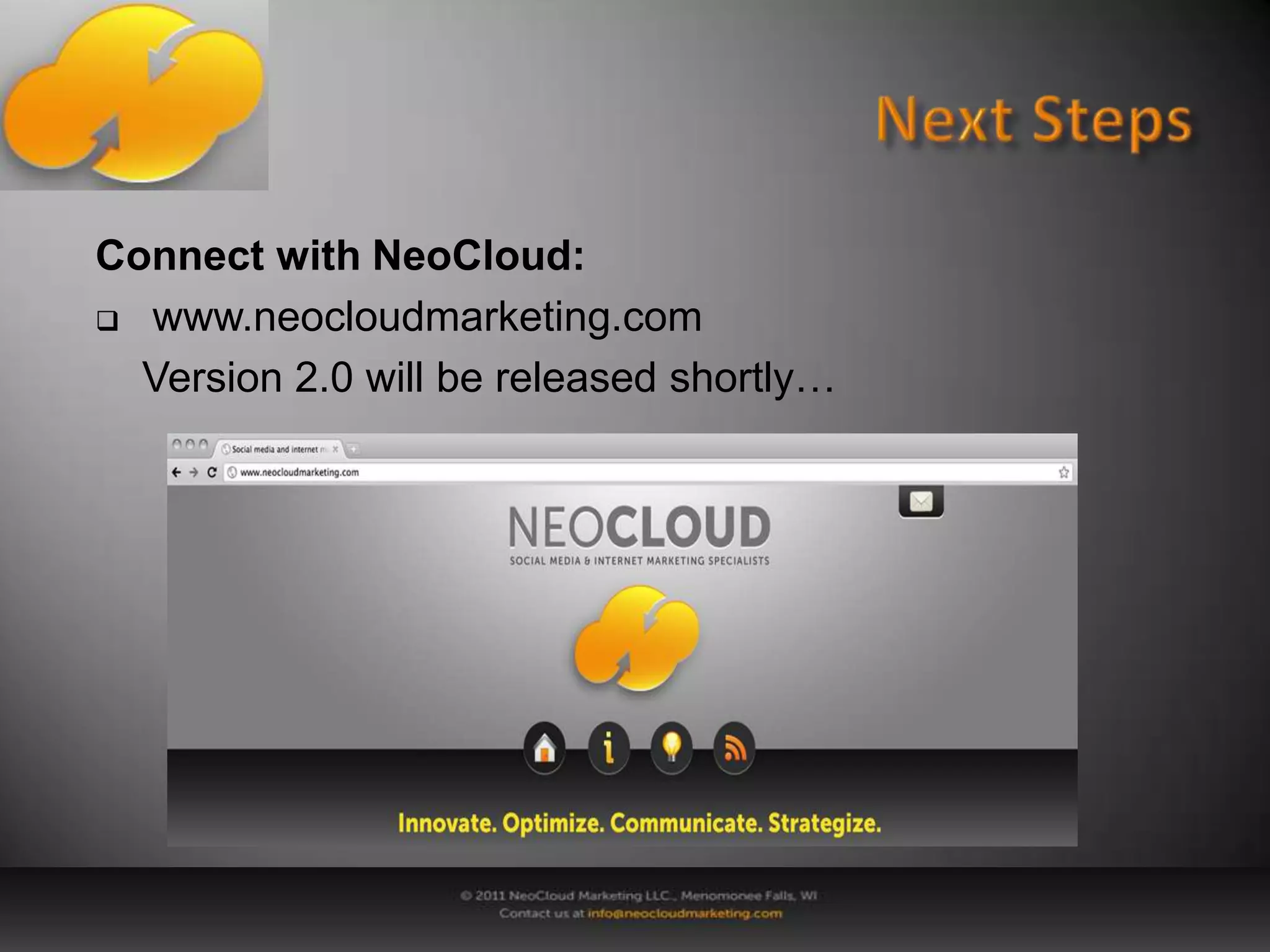 Social NetworksTop 50 Social Media Platforms:Promoting- Google, Bing, Yahoo (not technically social media, however all have tools for 	promoting)- Blogging (Blogger, Tumblr, Xanga, Joomla, Drupal, WordPress,Typepad)- Forums (Lefora, Zoho, Drupal, Vanila, Simple Machines)- Email Marketing (Constant Contact, iContact, Exact Target,Chimp Mail)- Photo (Flickr, Picasa)- Video (Howcast, Vimeo, YouTube)	- Music (iLike)