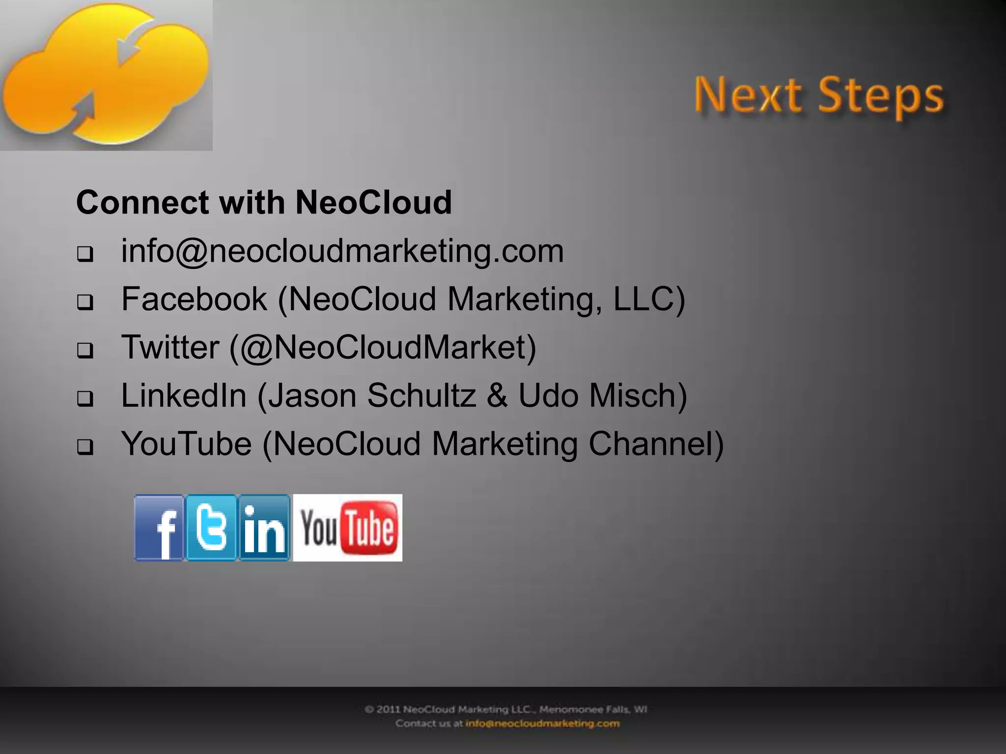 Social NetworksTop 50 Social Media Platforms:Sharing- Crowdstorm (Product Information)- Delicious, Digg, Reddit, Feedback (Social Bookmarking or Voting)- HootSuite, TweetDeck, Radian 6(Managing multiple profiles)- StumbleUpon	- Yelp- Foursquare