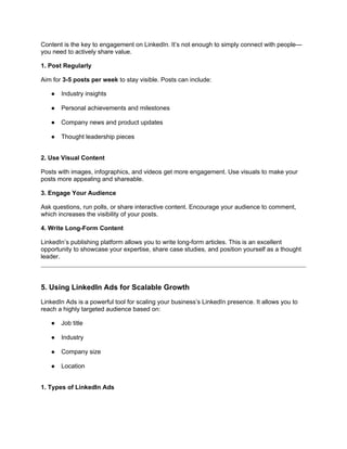 The Ultimate Guide to Growing Your LinkedIn Presence for Business ...