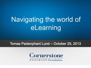 Navigating the world of
eLearning

 