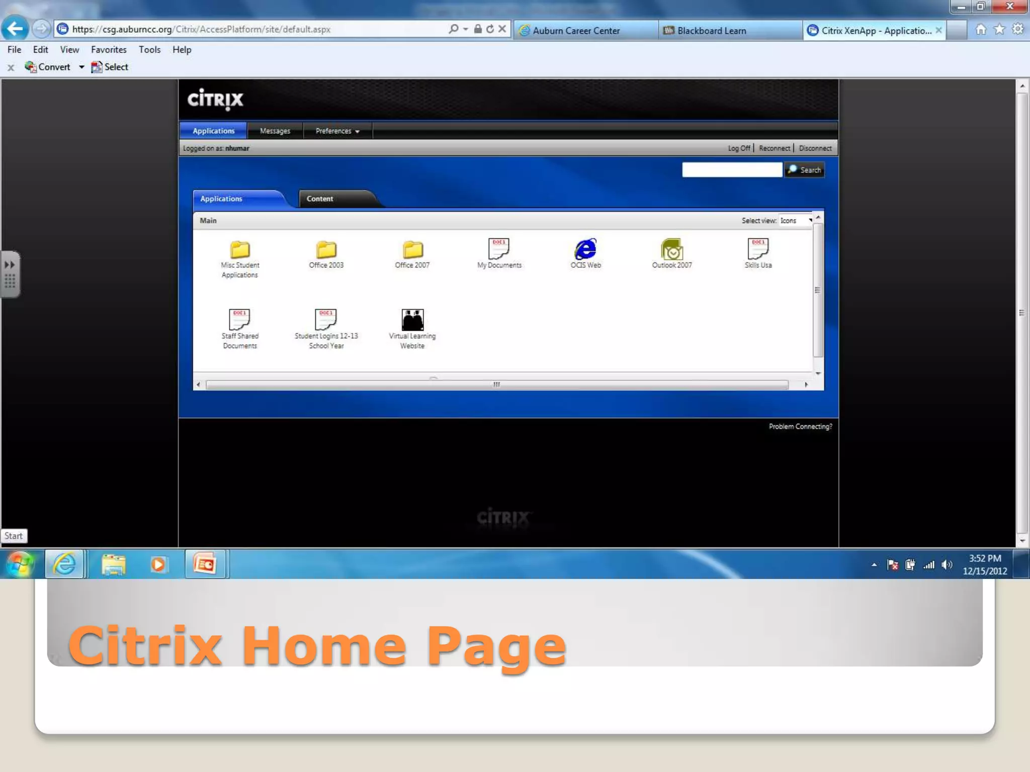 Citrix Home Page