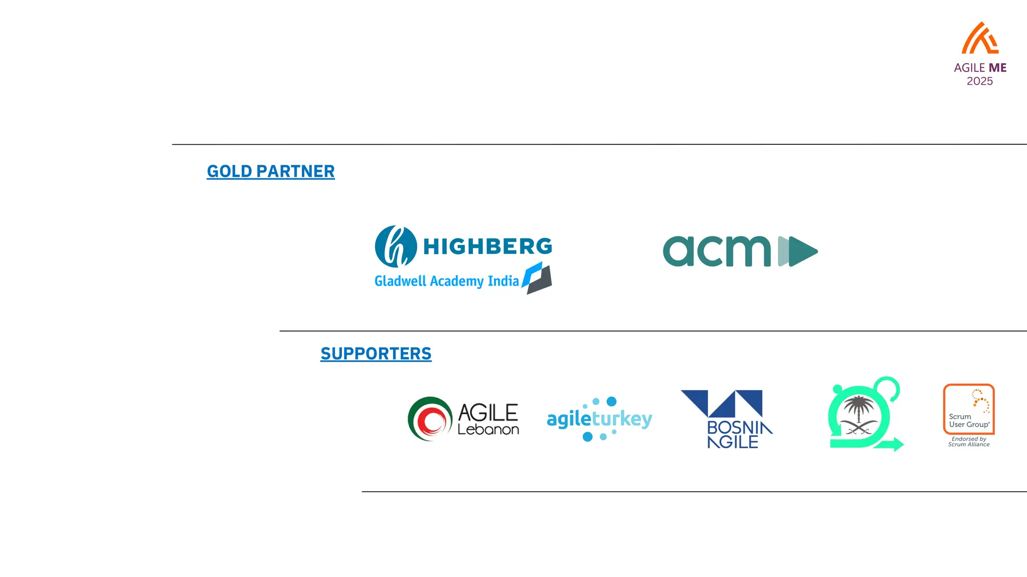 SUPPORTERS
GOLD PARTNER
 