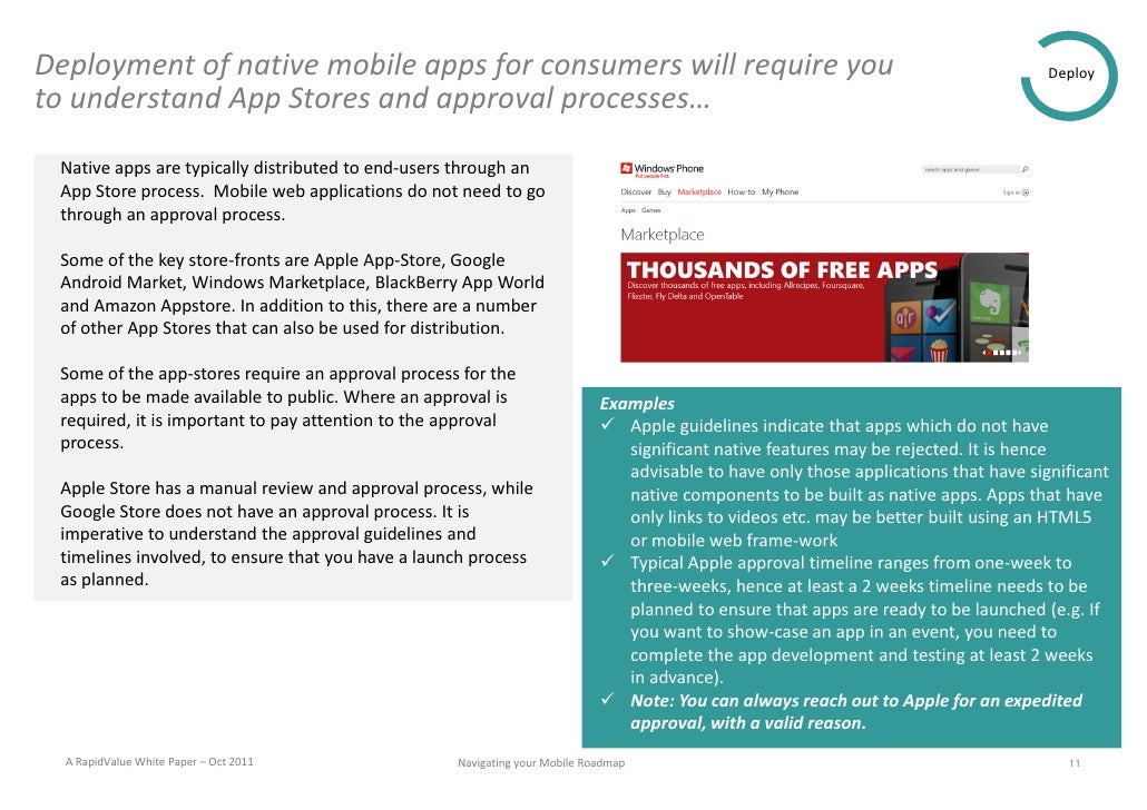 Navigating your mobile roadmap rapid value