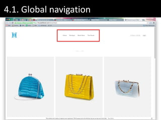 4.1. Global navigation
 