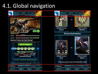 4.1. Global navigation
 