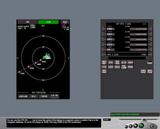 B787 Navigation displays