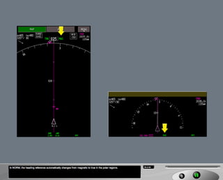 B787 Navigation displays