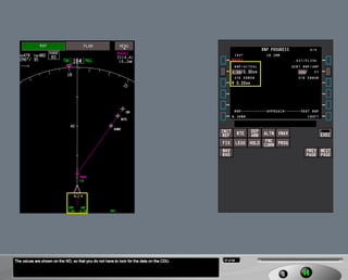 B787 Navigation displays