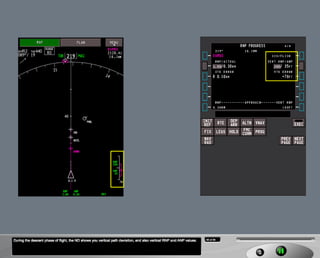 B787 Navigation displays