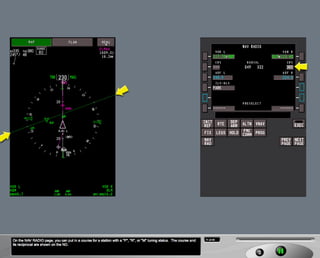 B787 Navigation displays
