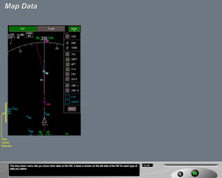 B787 Navigation displays