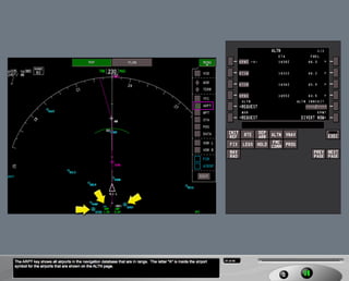 B787 Navigation displays