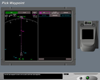 B787 Navigation displays
