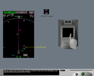 B787 Navigation displays