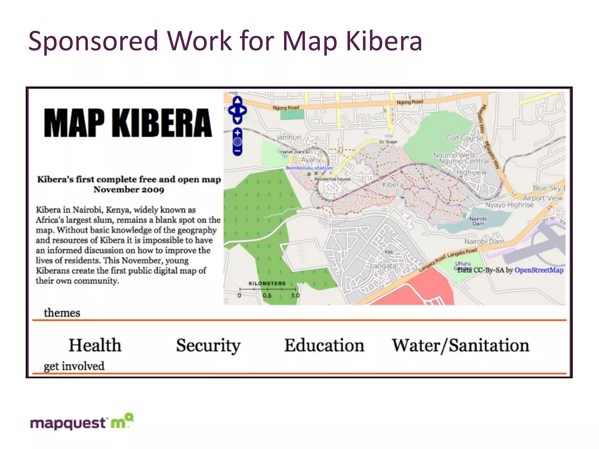 Sponsored	
  Work	
  for	
  Map	
  Kibera
 