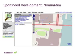 Sponsored	
  Development:	
  Nomina:m
 