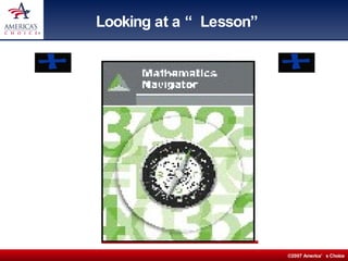 Looking at a “Lesson” 