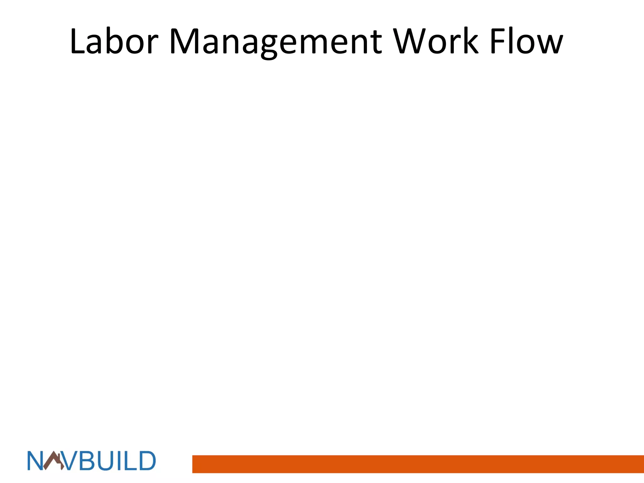 Labor Management Work Flow
 