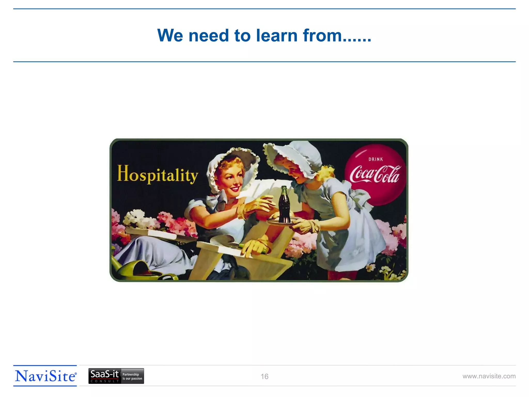 We need to learn from...... 