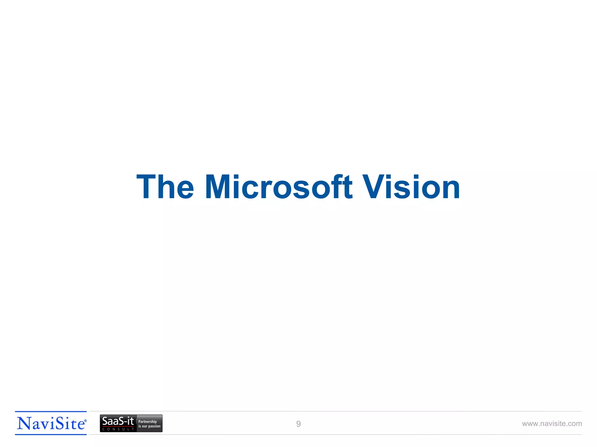 The Microsoft Vision 