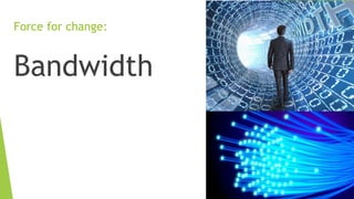 Force for change:
Bandwidth
 