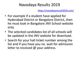 Navodaya results 2019 | PPTX