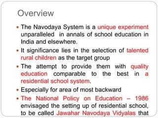 Navodaya School Sex - Navodaya vidyalayas | PPT