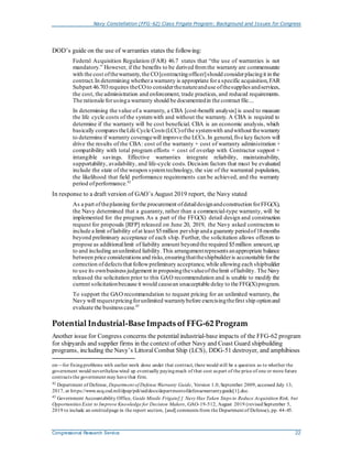 Navy Constellation Class Frigate Program Background & Issues | PDF