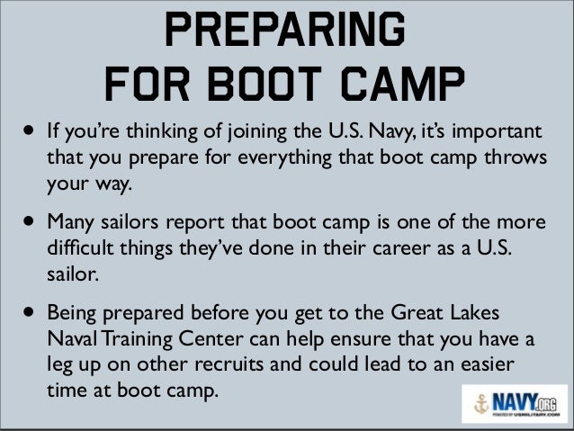preparing for navy boot camp