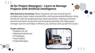 AI for Project Managers: Lead Smarter Projects with Artificial ...
