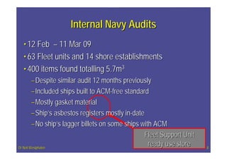 Navy asbestos containing material (acm) Westphalen | PDF
