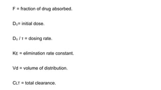 Dosage regimen designing, determination of dose and dosing interval | PPTX