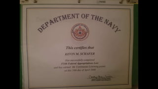Navy certifications