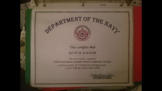 Navy certifications