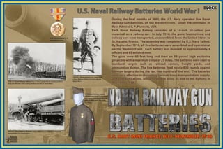 Navy railway gun batteries wwi flat