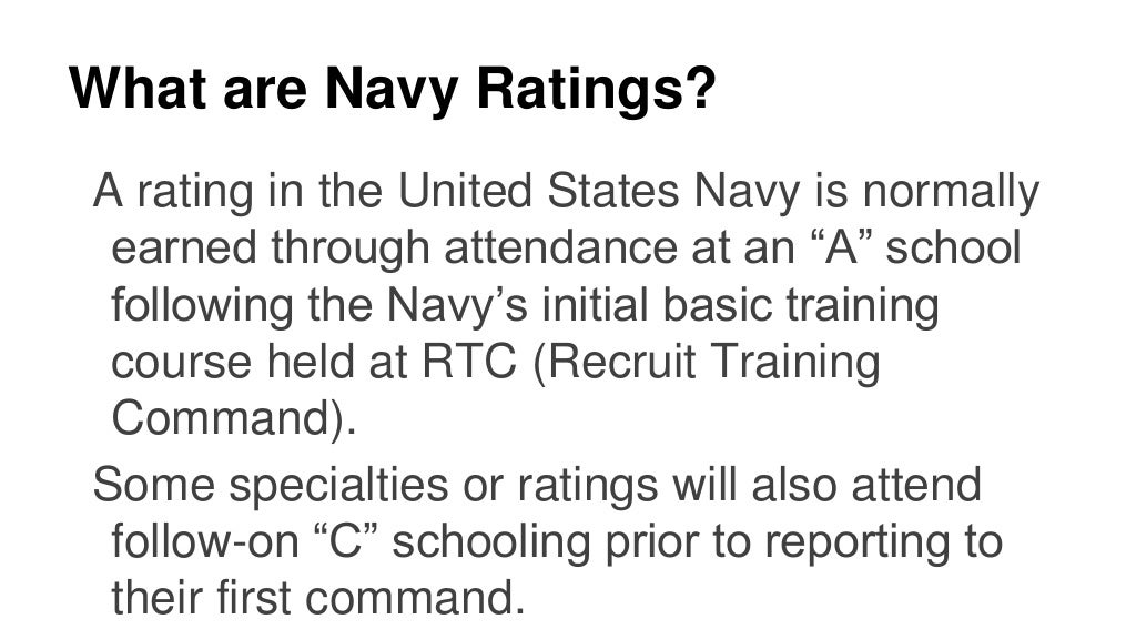 Navy rates