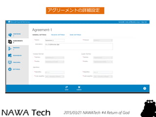 2015/03/21 NAWATech #4 Return of God
アグリーメントの詳細設定
 