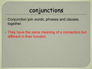 Nawaz anware predention english connectors | PPTX