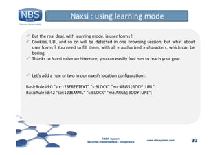 Naxsi, an open source WAF for Nginx | PDF