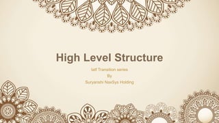 High Level Structure
Iatf Transition series
By
Suryanshi NaxSys Holding
 