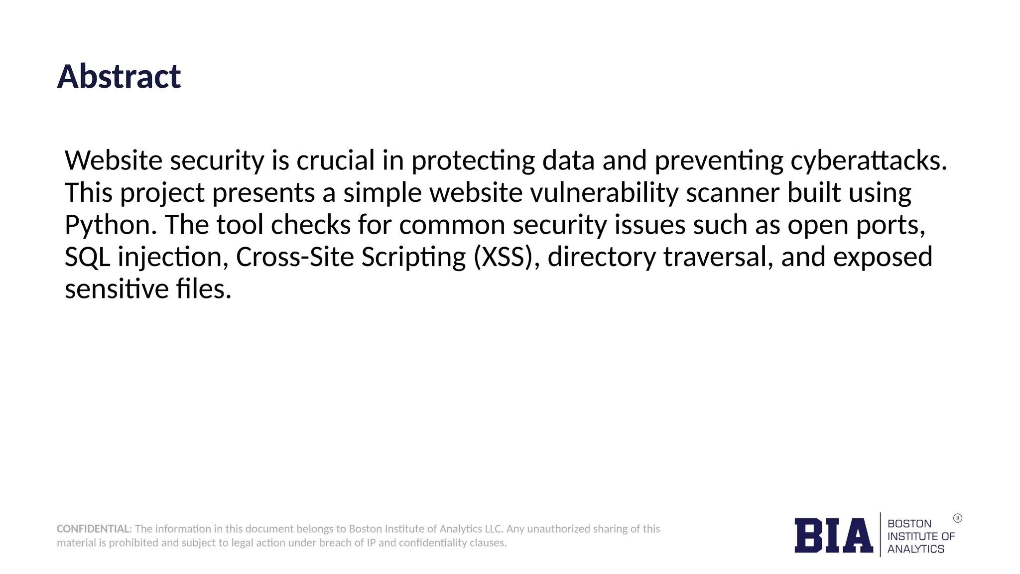 Building a Simple Python-Based Website Vulnerability Scanner | PPT
