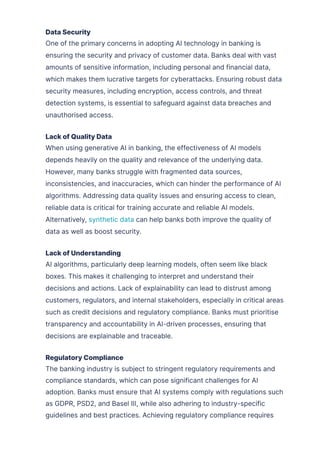 AI in Banking: Transforming Banks with Artificial Intelligence | PDF