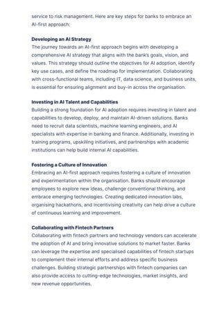 AI in Banking: Transforming Banks with Artificial Intelligence | PDF