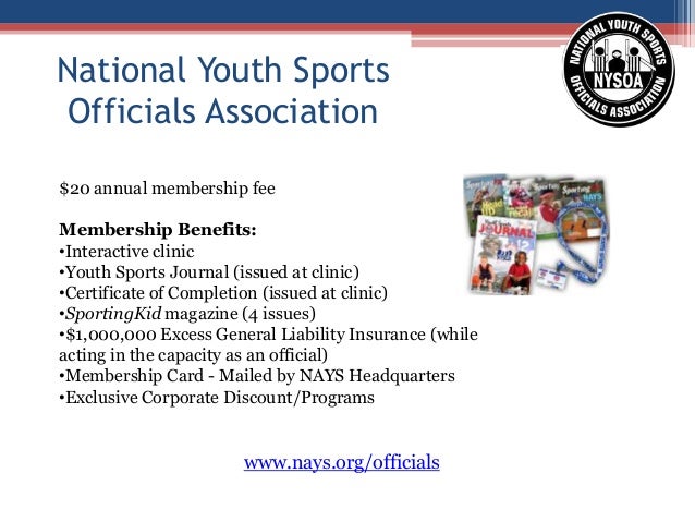 National Alliance for Youth Sports General Chapter Overview 9 National Alliance for Youth Sports General Chapter Overview 9