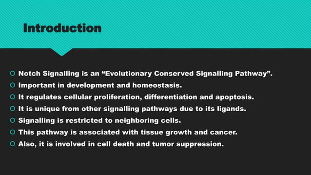 Notch signalling pathway.pptx | Biological Sciences | Science