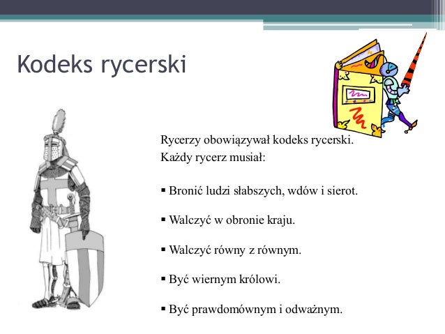 Kodeks Rycerski Historia Klasa 4