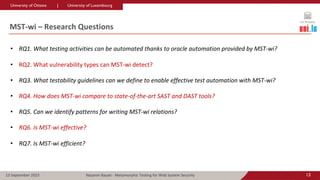 Metamorphic Testing for Web System Security | PDF