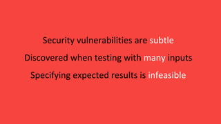 Metamorphic Testing for Web System Security | PDF