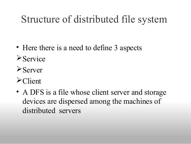Distributed file system