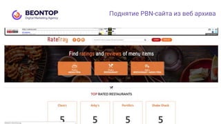 Поднятие PBN-сайта из веб архива
 